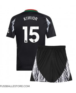 Günstige Arsenal Jakub Kiwior #15 Auswärts Trikotsatzt Kinder 2024-25 Kurzarm (+ Kurze Hosen)